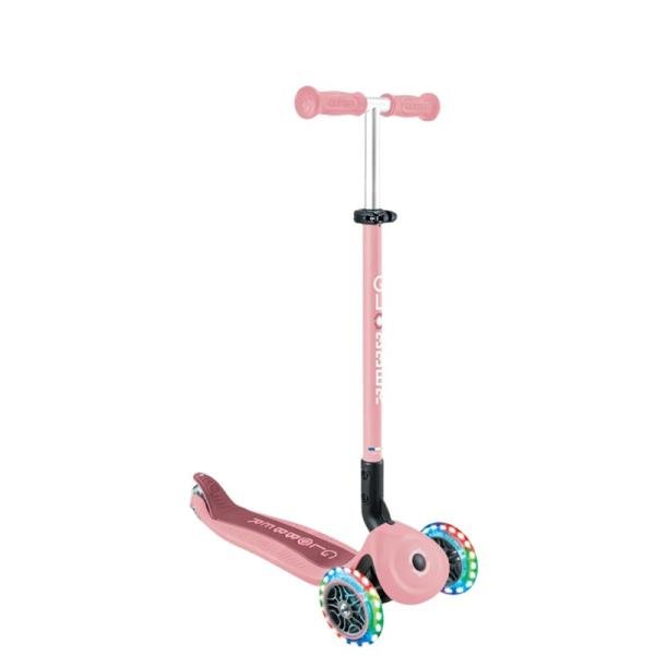 GLOBBER GO•UP ACTIVE LIGHTS SCOOTER - DEEP PASTEL PINK