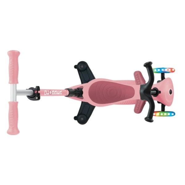 GLOBBER GO•UP ACTIVE LIGHTS SCOOTER - DEEP PASTEL PINK