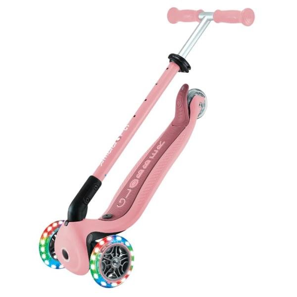 GLOBBER GO•UP ACTIVE LIGHTS SCOOTER - DEEP PASTEL PINK