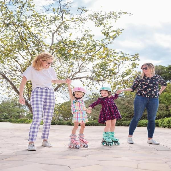 GLOBBER 2 IN 1 LEARNING SKATES (Size. 29-32) - PASTEL PINK