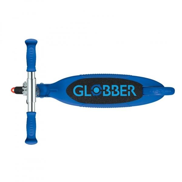 GLOBBER FLOW FOLDABLE JUNIOR LIGHTS SCOOTER - NAVY BLUE