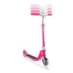 GLOBBER FLOW FOLDABLE JUNIOR LIGHTS SCOOTER - FUCHSIA