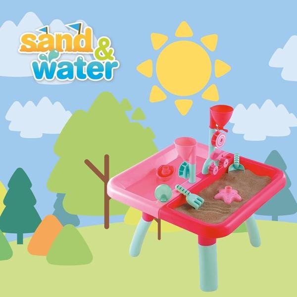 ELC OUTDOOR SAND & WATER TABLE PINK - 141657