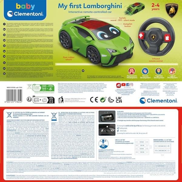 CLEMENTONI MY FIRST LAMBORGHINI RC B/O - 17845