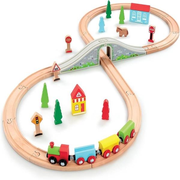 ELC WOODEN FIGURE 8 TRAIN SET - 200412