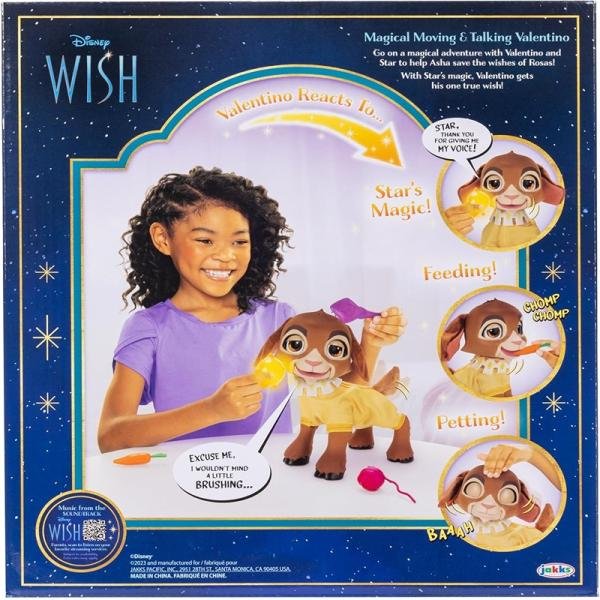 JAKKS WISH DOLL VALENTINO & STAR 13" B/O - 229714
