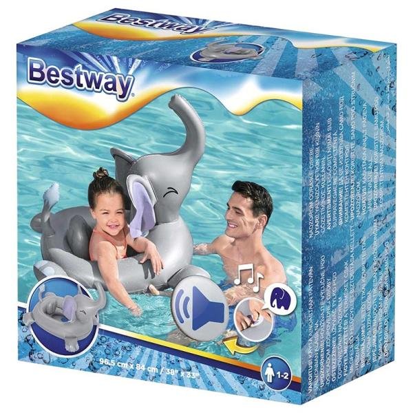 Bestway BWAY UVCARE FUNSPEAKRS ELPHNTBOAT96.5X84 - 34152