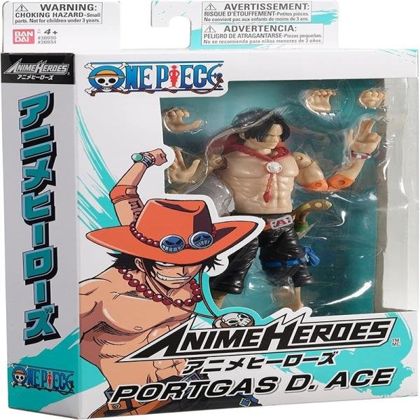 BANDAI ANIME HEROES ONEPIECE PORTGAS D ACE 6.5" - 36934