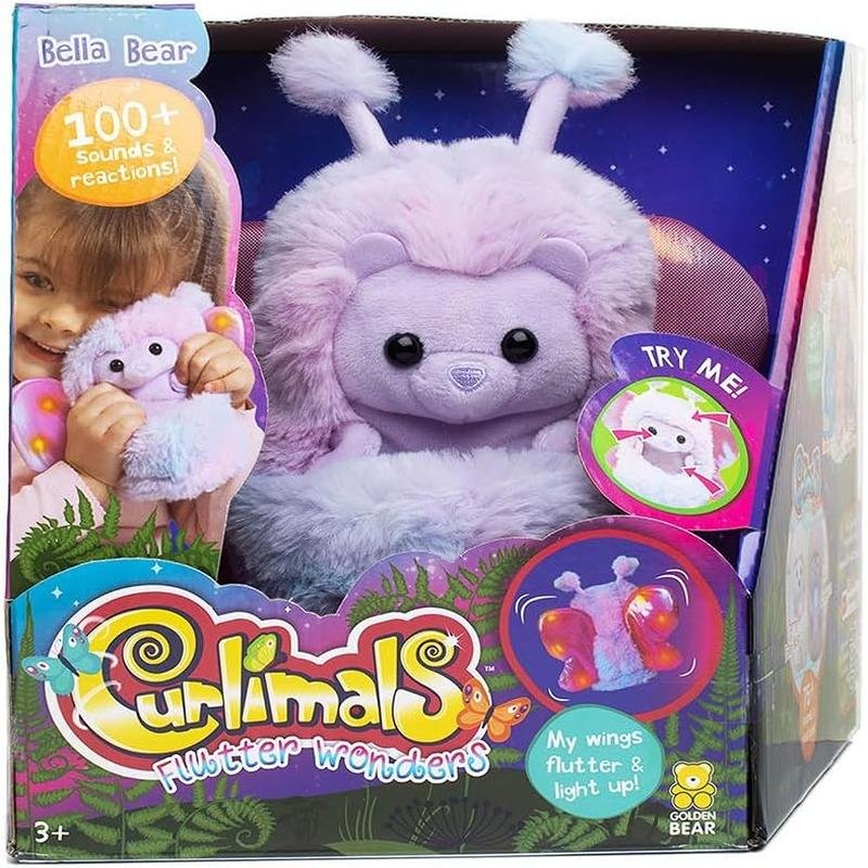 GOLDEN CURLIMALS FLUTTER WONDER BELLA BEAR - 3729