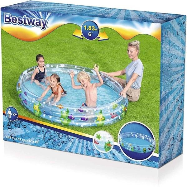 Bestway BWAY POOL DEEP DIVE 3-RING 183X33 - 51005