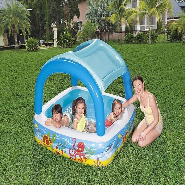 Bestway BWAY PLAY POOL W/ CANOPY140X140X114CM - 52192