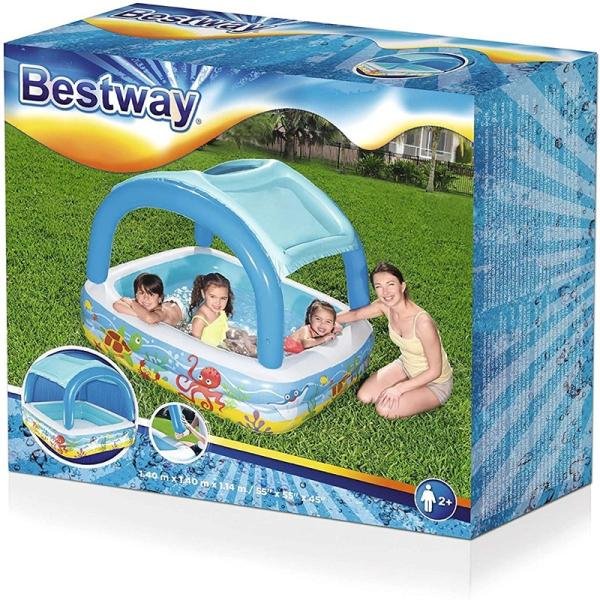 Bestway BWAY PLAY POOL W/ CANOPY140X140X114CM - 52192