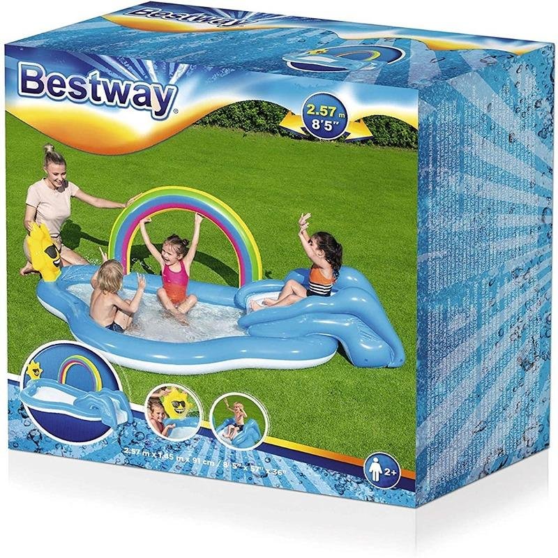 Bestway BWAY PLAYCENTER RAINBOW&POOL 257X145X91 - 53092