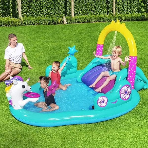 Bestway BWAY PLAYCNTR MAGC UNCRN 274X198X137 - 53097