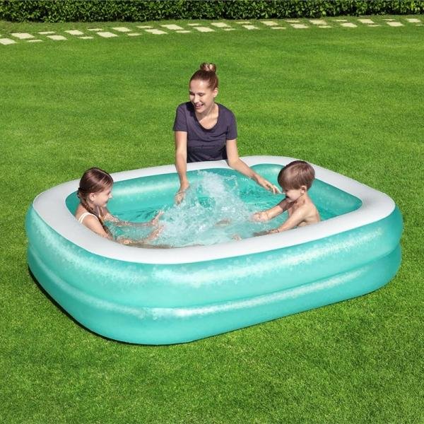 Bestway BWAY POOL BLUE RECTANGULAR 201X150X51 - 54005