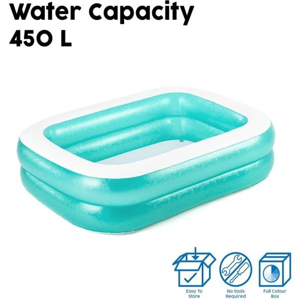 Bestway BWAY POOL BLUE RECTANGULAR 201X150X51 - 54005
