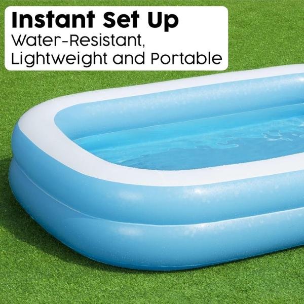 Bestway BWAY POOL RECTNGULR BLUE 262X175X51CM - 54006