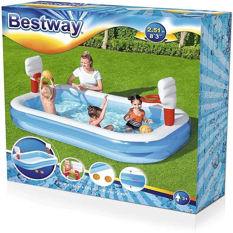 Bestway BWAY PLAY POOL BASKETBALL 251X168X102 - 54122
