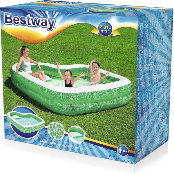 Bestway BWAY FAMILY POOL TROPICAL 231X231X51 - 54336