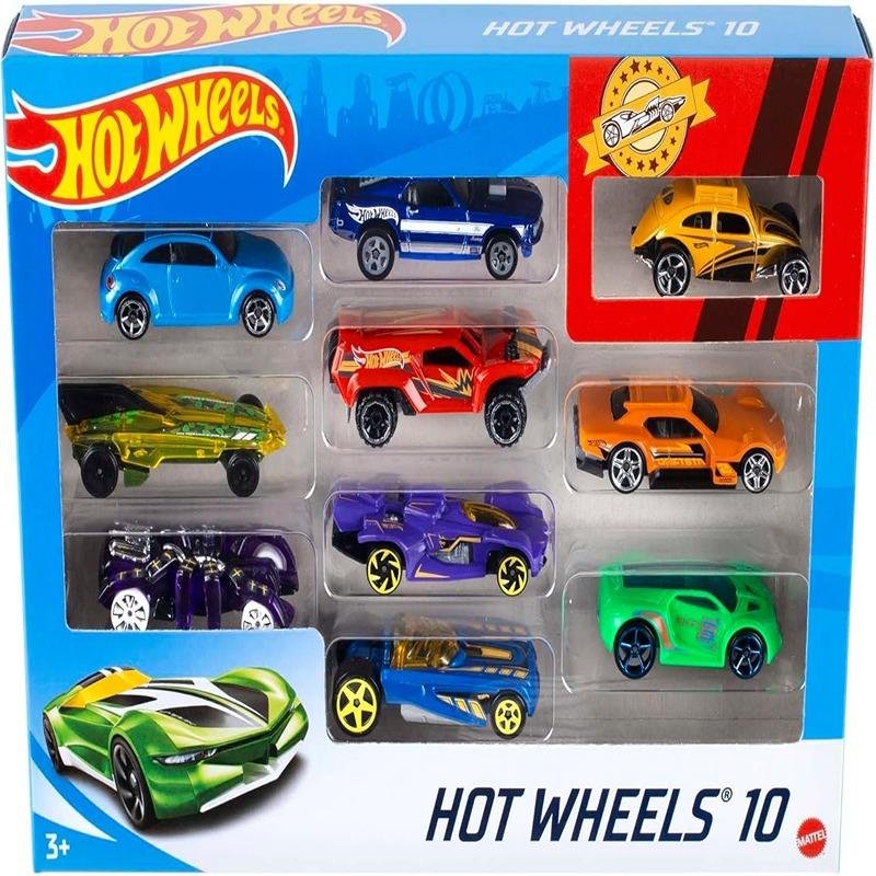 MATTEL HOTWHEELS BASIC CAR 10 PACK ASST - 54886