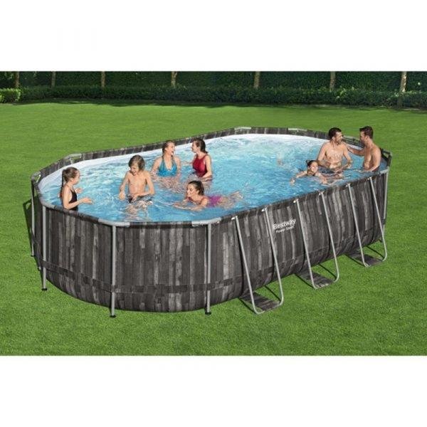 Bestway BWAY POOLST POWRSTL OVAL 610X366X122CM - 5611R