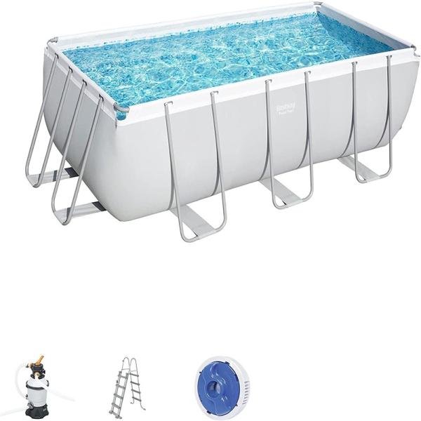Bestway BWAY POOLSET RECTNGULR 412X201X122CM - 56456