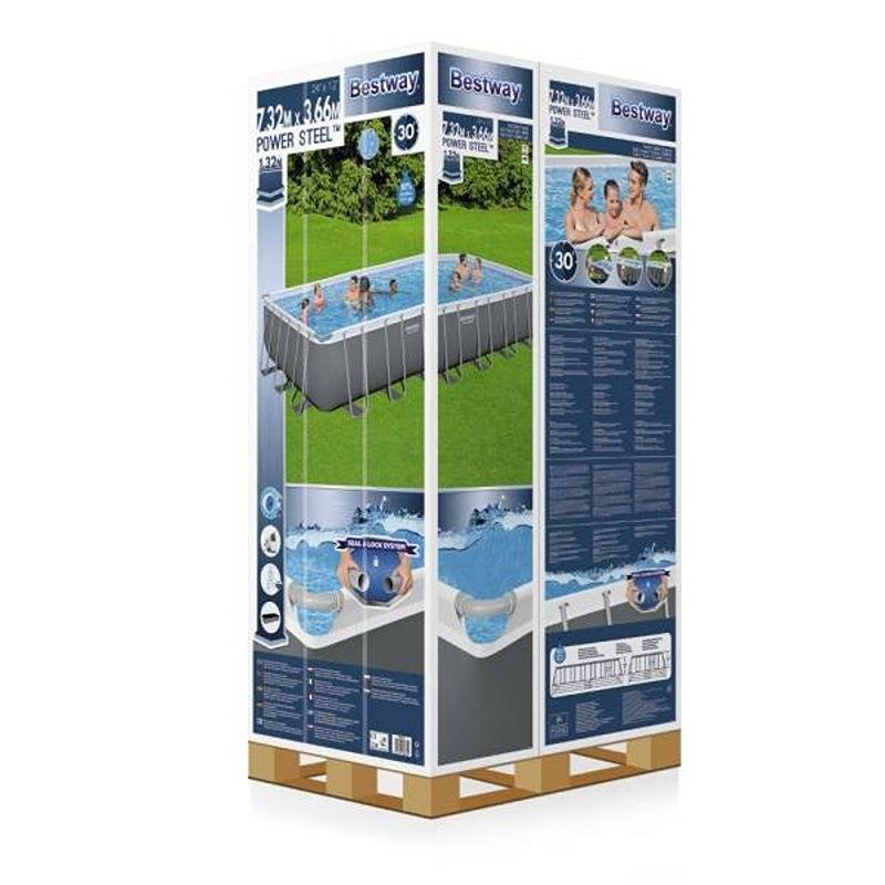 Bestway BWAY POOLSET POWRSTL 732X366X132CM - 56475BW