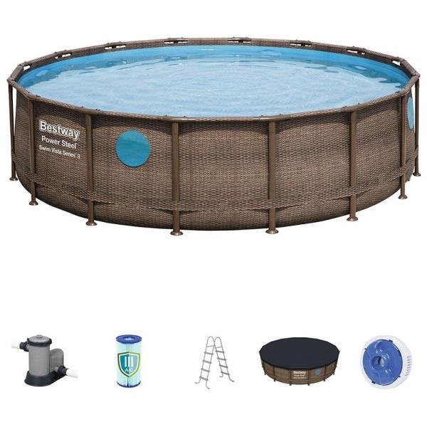 Bestway BWAY POOLSET POWERSTEEL VISTA 488X122 - 56725