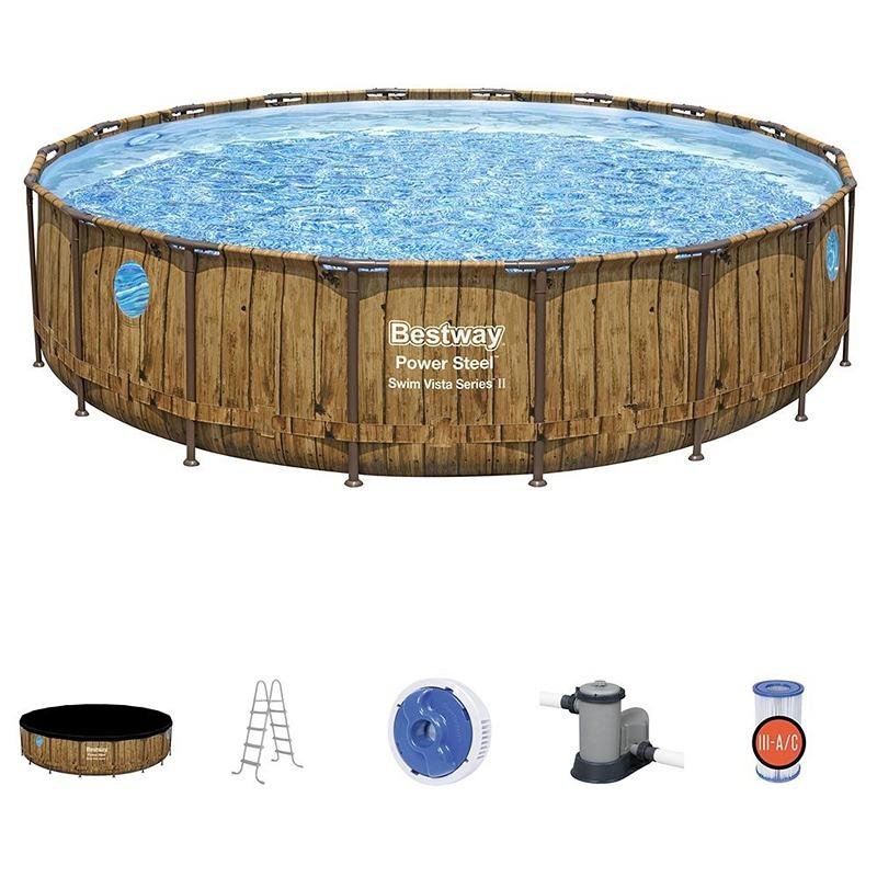 Bestway BWAY POOLSET POWERSTEEL VISTA 549X122CM - 56977
