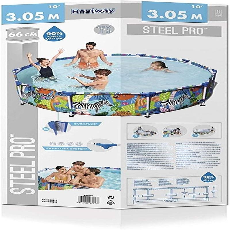 Bestway BWAY POOL STEELPRO SAFARI 305X66CM - 56985