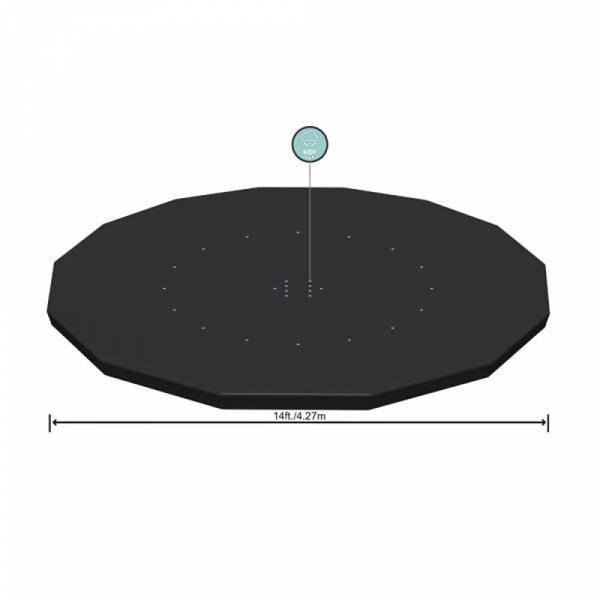 Bestway BWAY POOL COVER STEEL 427CM - 58248
