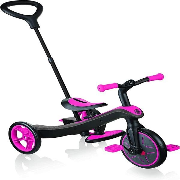 GLOBBER TRIKE EXPLORER TRICYCLE (4 IN 1) - FUCHSIA PINK - 632-110-2