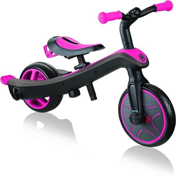 GLOBBER TRIKE EXPLORER TRICYCLE (4 IN 1) - FUCHSIA PINK - 632-110-2
