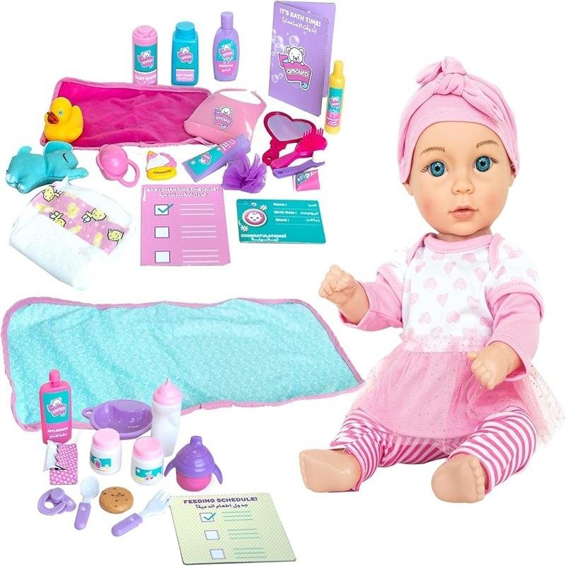TOYPRO BABY AMOURA LOVE & FEED DOLL 15" - 6450
