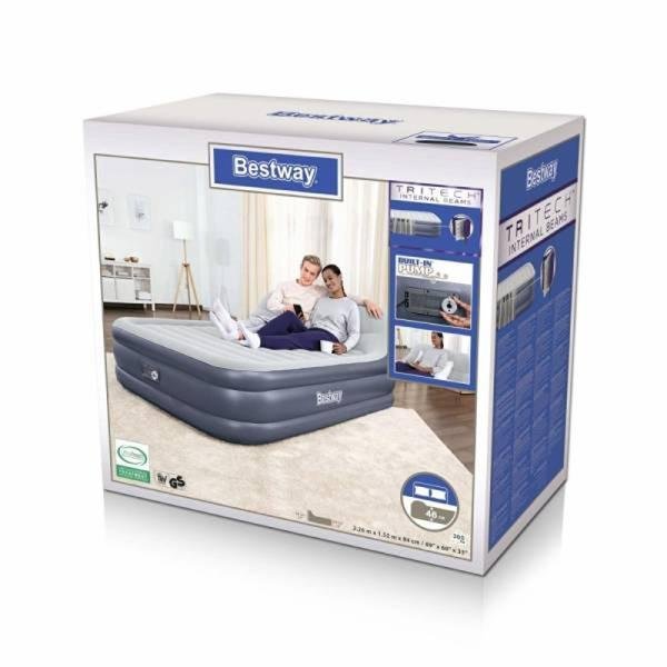 Bestway BWAY AIRBED QUEEN B.I AC PUMP 226X152X84 - 67923