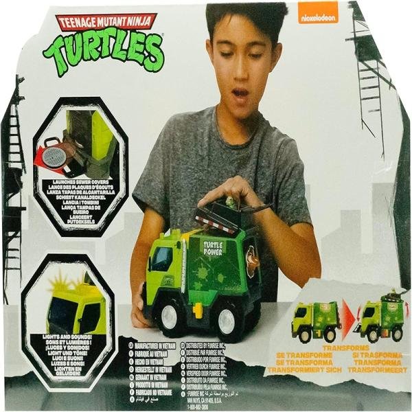 FUNRIS TMNT THRASH N BATTLE GARBAGE TRUCK B/O - 71045