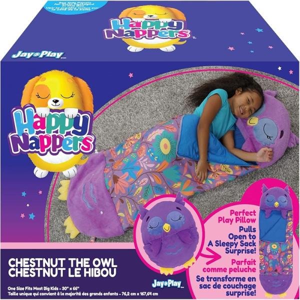 JAYPLY HAPPYNAPPERS SLEEP SACKS OWL CHESTNUT L - 7228