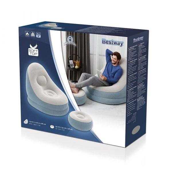 Bestway BWAY AIRCHAIR INFLATE CHAIR 121X100X86 - 75053