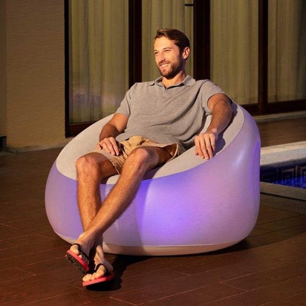 Bestway BWAY AIRCHAIR LUXURY LED 102X97X71CM - 75086