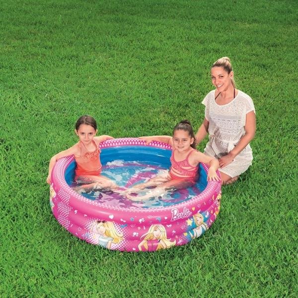 Bestway BWAY BARBIE POOL 3-RING 122X30 - 93205