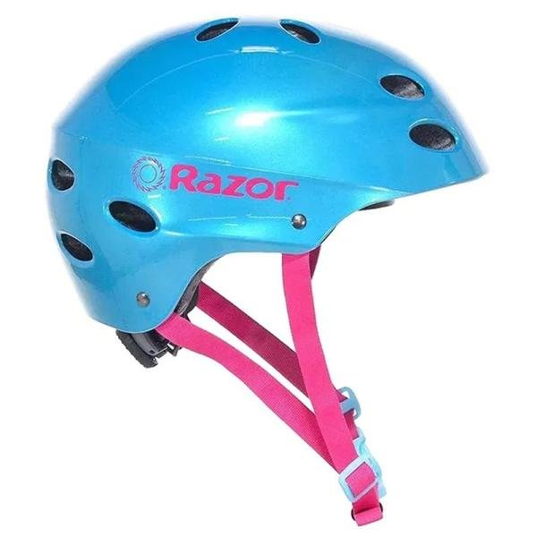 RAZOR CHILD HELMET GLOSS CYAN V-17 - 97959