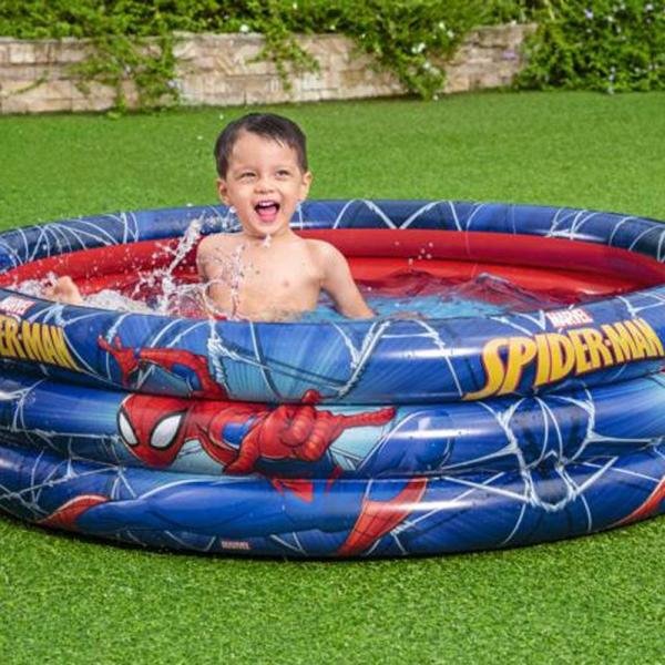 Bestway BWAY POOL 3 RING SPIDERMAN 122X30 - 98018