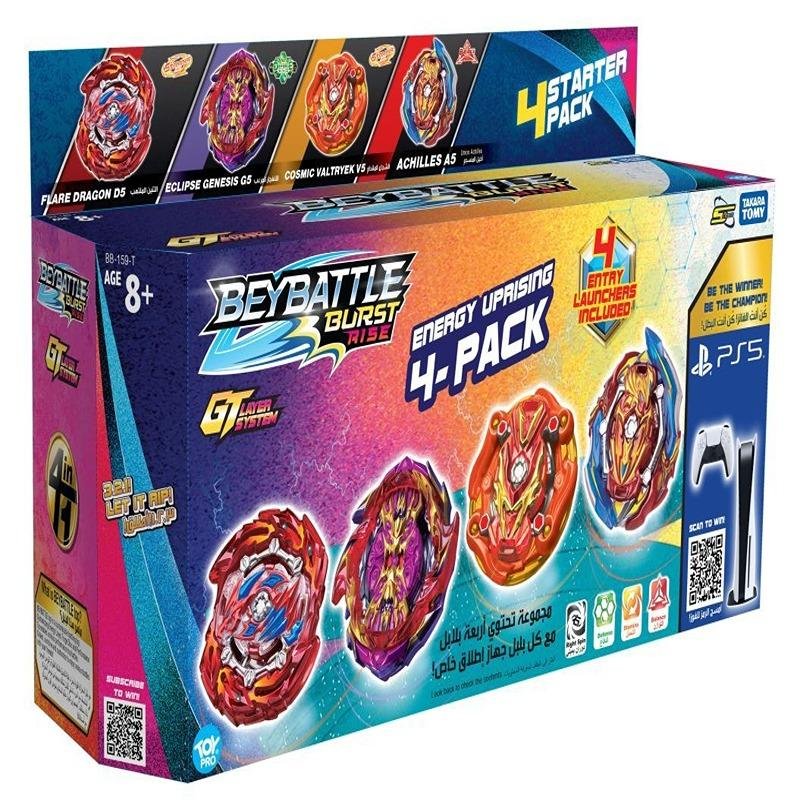 TOYPRO BEYBLADE BBATTLE ENERGY UPRISNG 4PK-B S5 - BB-159-T