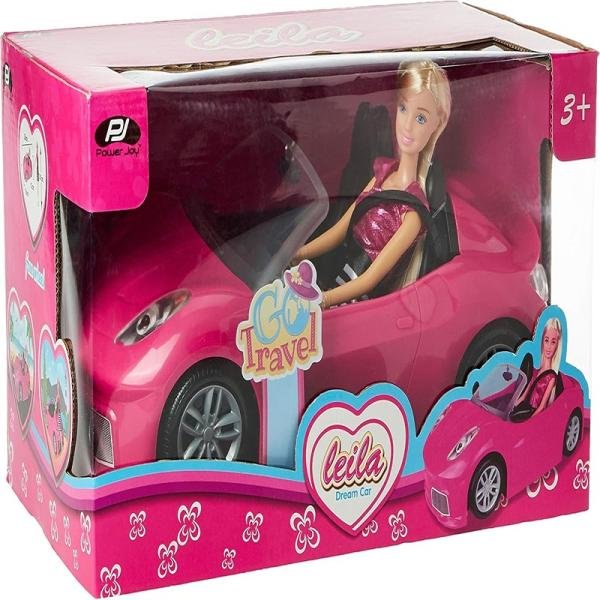 P.JOY LEILA DREAM CAR 35CM + DOLL - CRB178