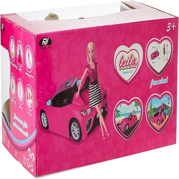 P.JOY LEILA DREAM CAR 35CM + DOLL - CRB178