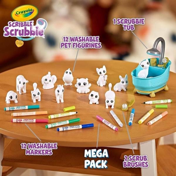CRAYOLA SCRIBBLE SCRUBBIE MEGA SET . - CY74-7481
