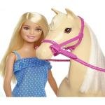 MATTEL BARBIE DOLL & HORSE - FXH13