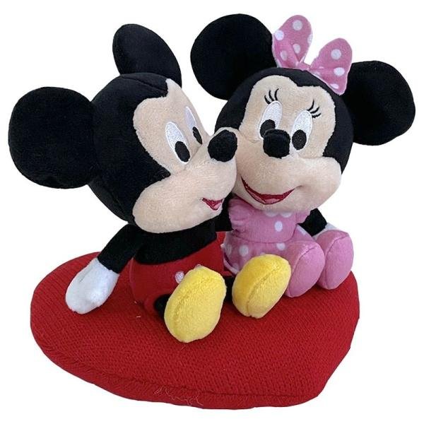 DISNEY PLUSH MICKEY&MINNIE HEART CUSHION - PDP2100110