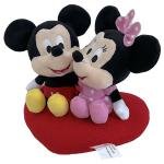 DISNEY PLUSH MICKEY&MINNIE HEART CUSHION - PDP2100110