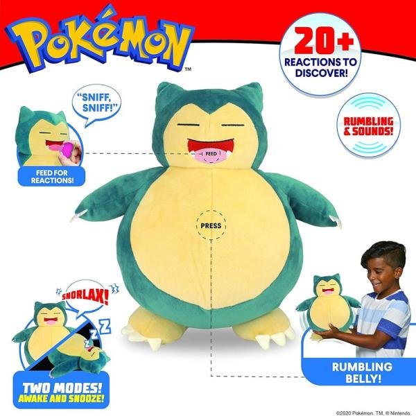 JASWAR POKEMON FEATURE PLUSH SNOOZE ACT.SNORLAX - PKW0027